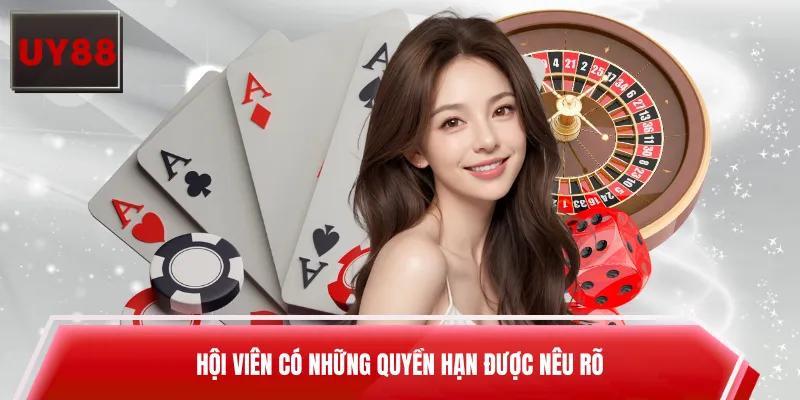 Hội viên có những quyền hạn được nêu rõ