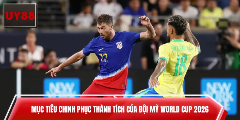 Mục tiêu chinh phục thành tích của đội Mỹ World Cup 2026